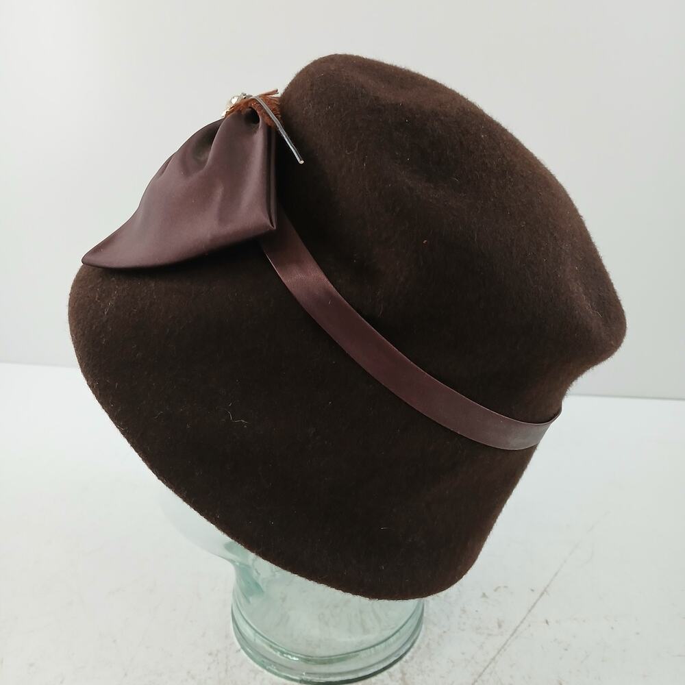 Vintage Women’s Cloche Hats Lot of 3 Felt Wool 1920s 1930s Style - Picture 13 of 16